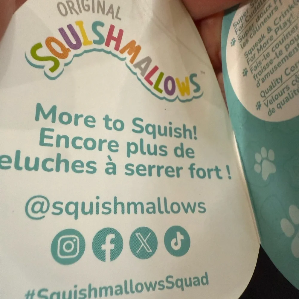 Squishmallows set of 4 squeaky dog toys NWOT By Jazwares
